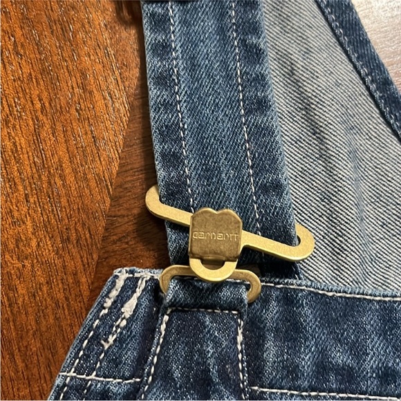 Carhart men's LOOSE FIT DENIM BIB OVERALL - Picture 5 of 11